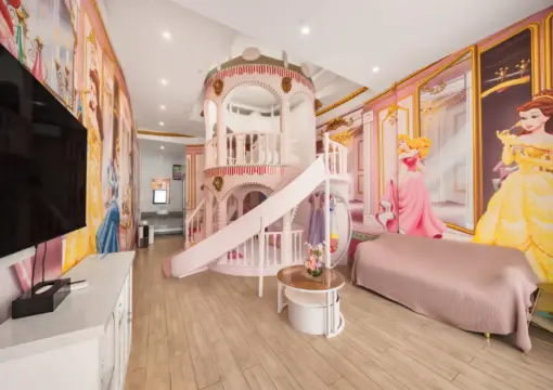 Princess Dream Round Bed Room With Slide: Where Fantasy Meets Comfort at Chuxin Moshe Hotel
