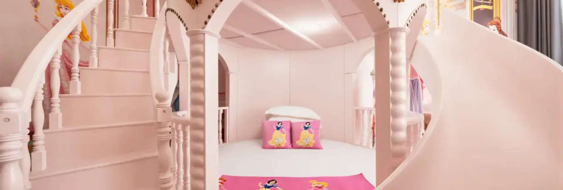 公主梦幻圆形滑梯卧室：楚心摩西酒店，梦幻与舒适在此完美融合