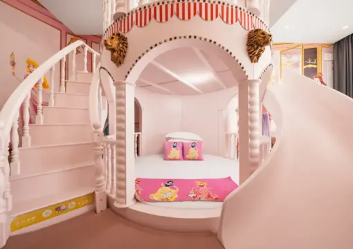 Princess Dream Round Bed Room With Slide: Where Fantasy Meets Comfort at Chuxin Moshe Hotel