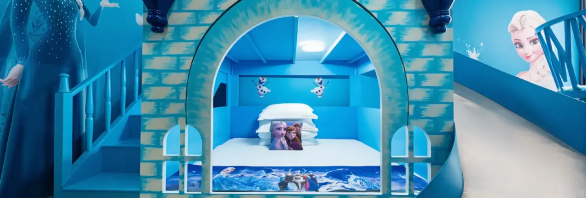 エルサ城スライドファミリールーム：チュシンモシェホテルのおとぎ話が現実になる場所