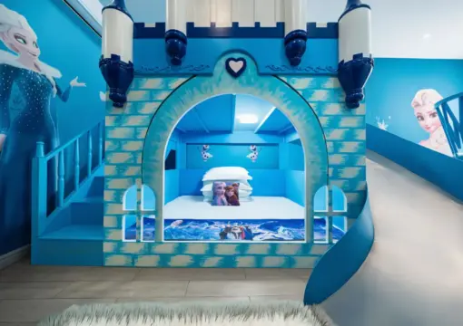 Elsa Castle Slide Family Room: Where Fairy Tales Come Alive at Chuxin Moshe Hotel