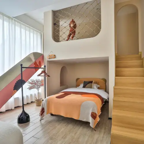 동화 속 성 미끄럼틀 패밀리룸: 추신 모셰 호텔에서 꿈이 현실이 되는 곳