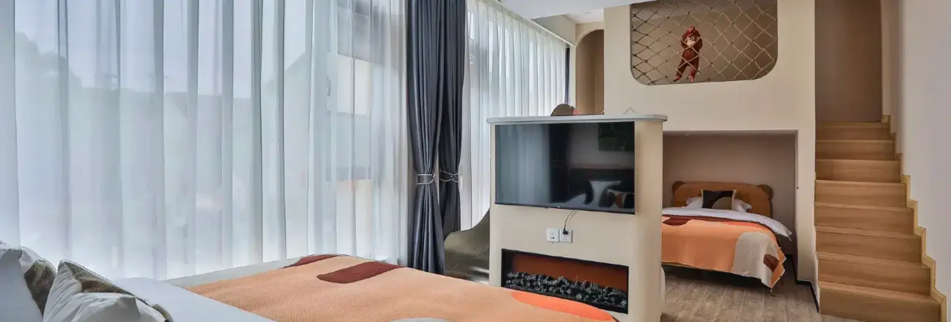 동화 속 성 미끄럼틀 패밀리룸: 추신 모셰 호텔에서 꿈이 현실이 되는 곳